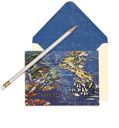 Wendy Gold Ocean Life Luxe Thank You Notes