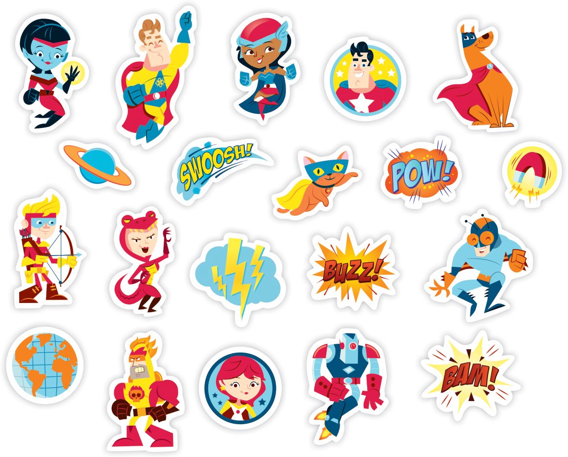 Superhero Box of Magnets