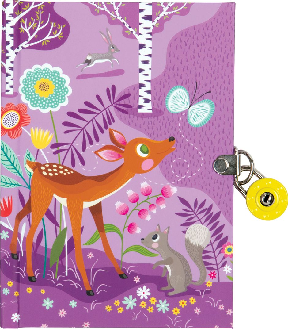 Forest Friends Locked Diary