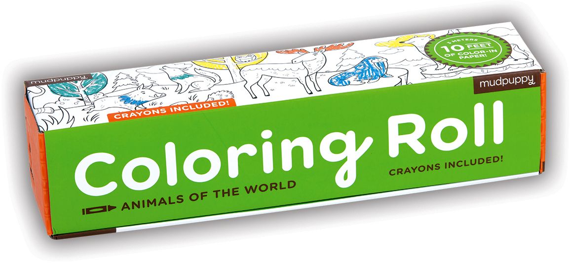 Animals of the World Coloring Roll
