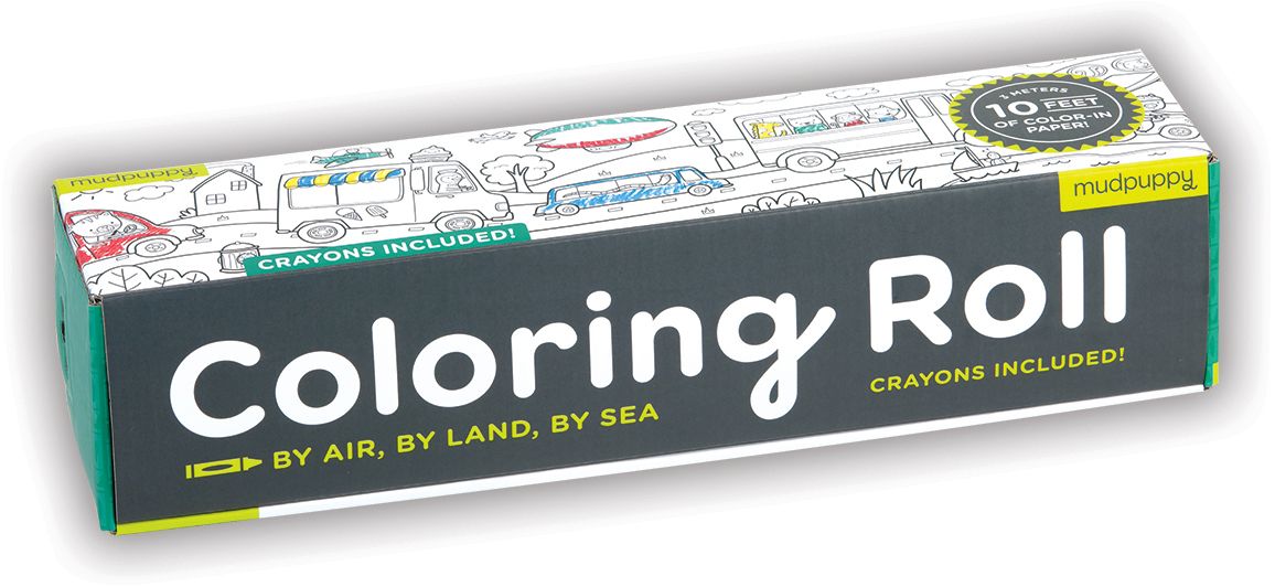 By Air, By Land, By Sea Coloring Roll
