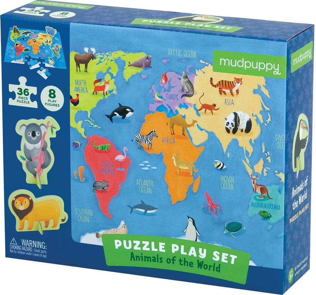 Animals of the World Puzzle Play Set