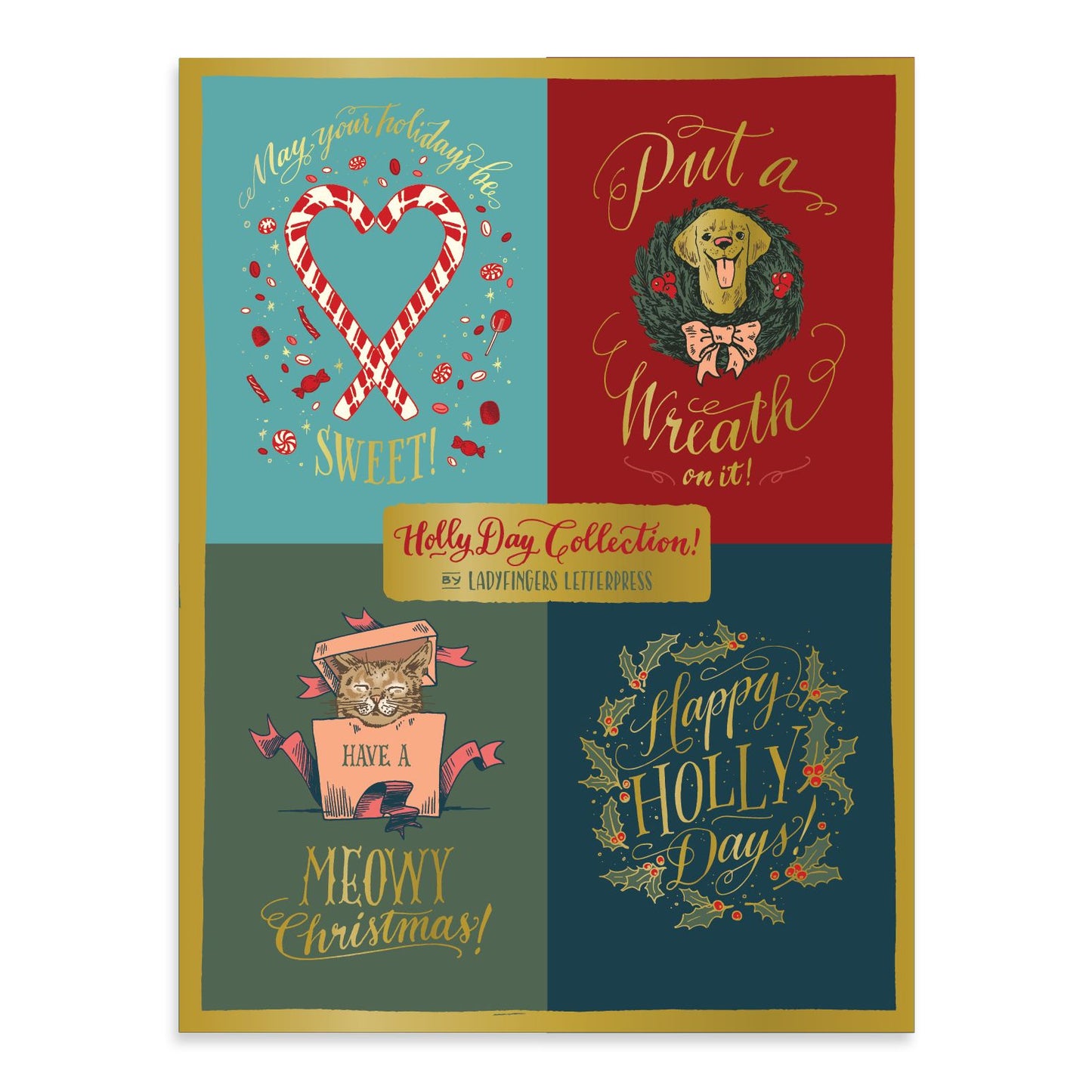 Holly Day Deluxe Holiday Notecards