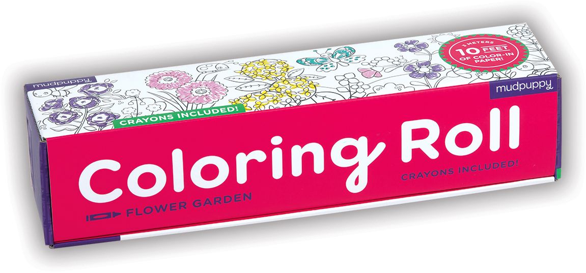 Flower Garden Coloring Roll