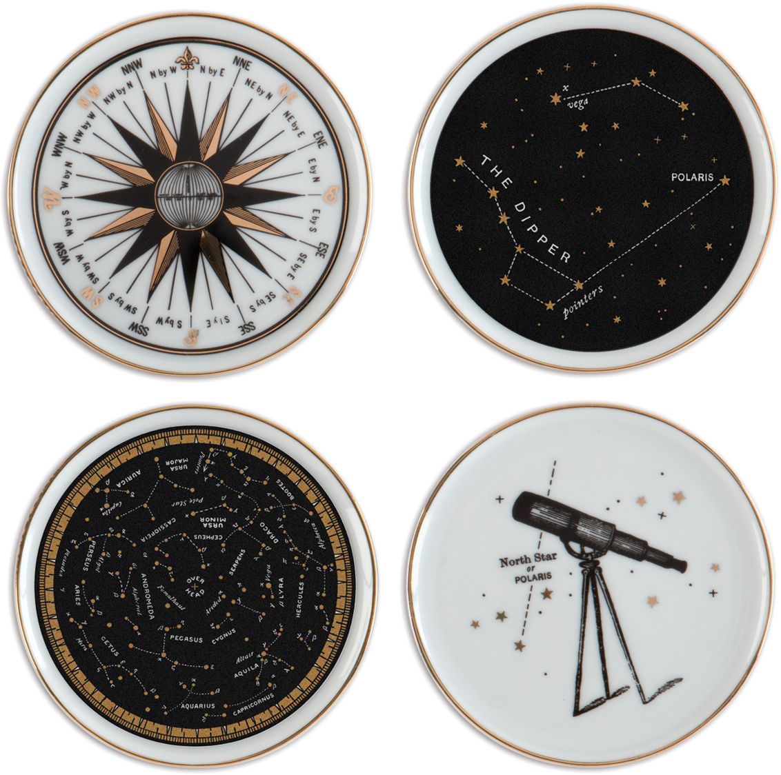 Alice Scott Porcelain Coaster Set