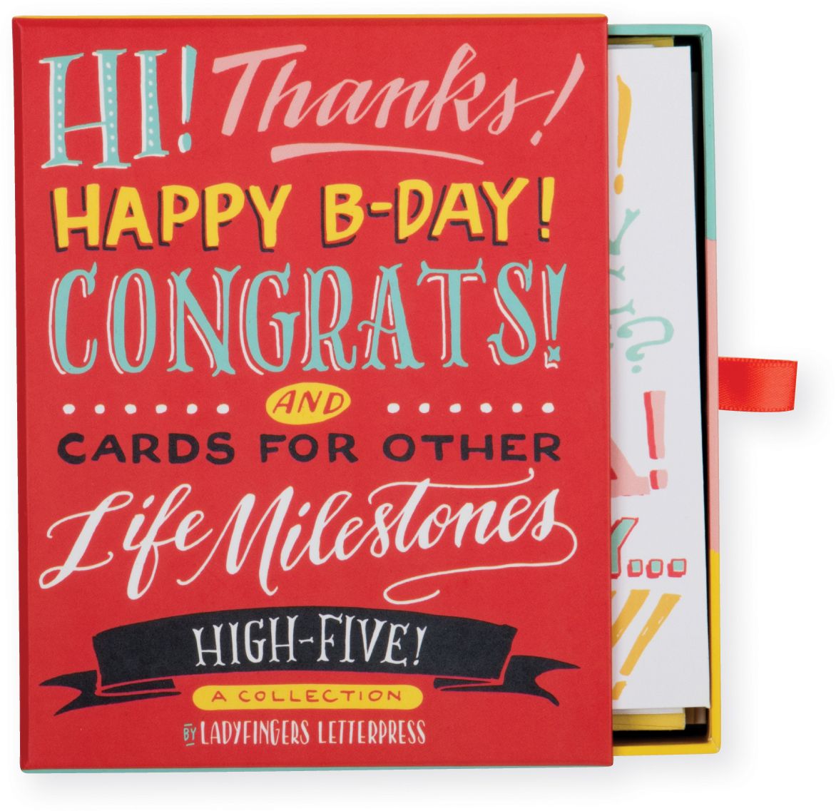 Ladyfingers Letterpress High Five Greeting Card Assortment