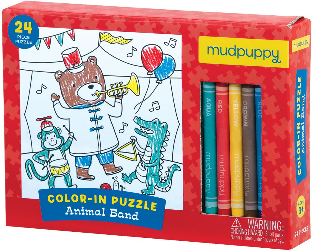 Animal Band Color-In Puzzle