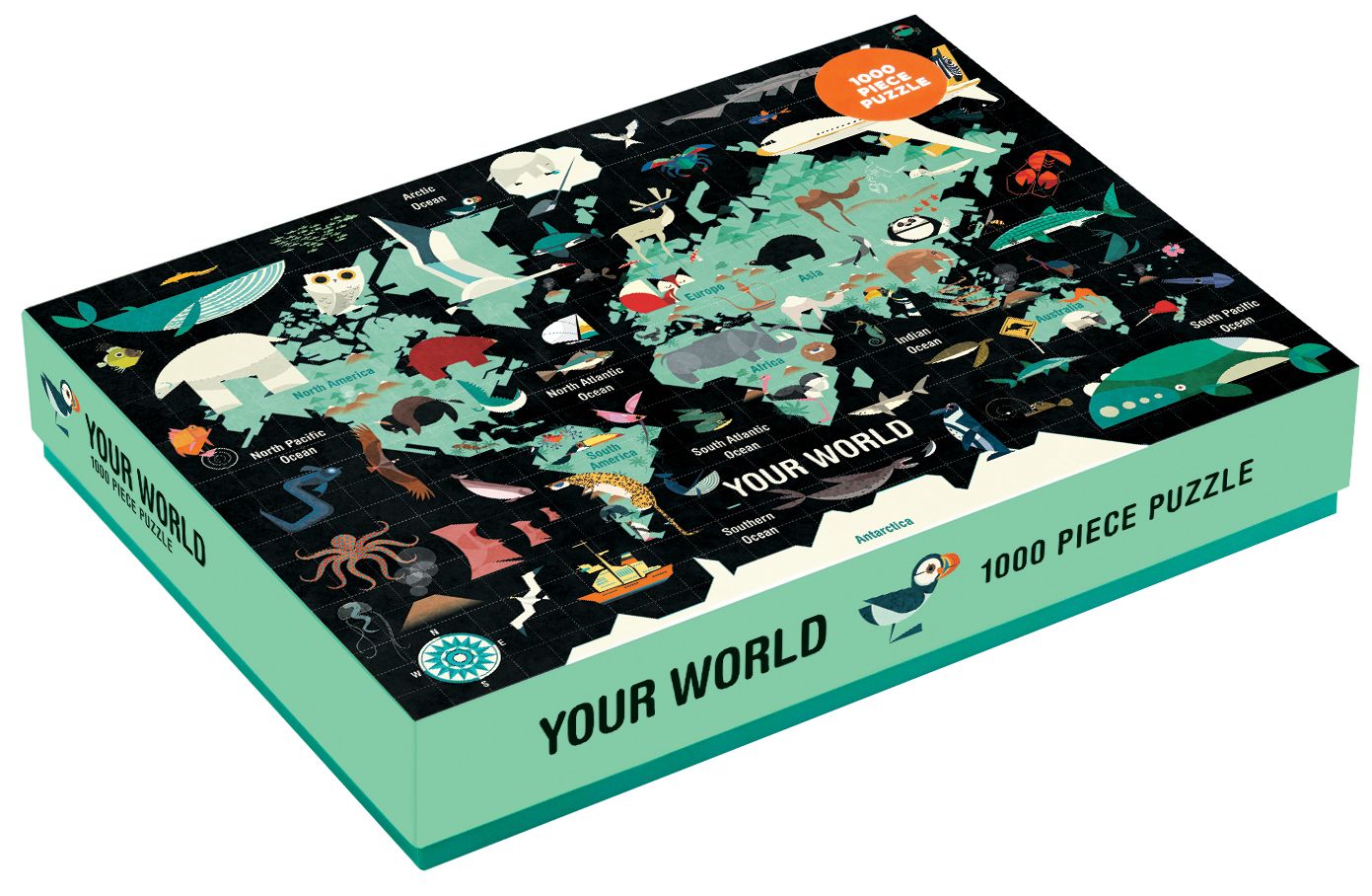 Map of the World 1000 Piece Family Puzzle