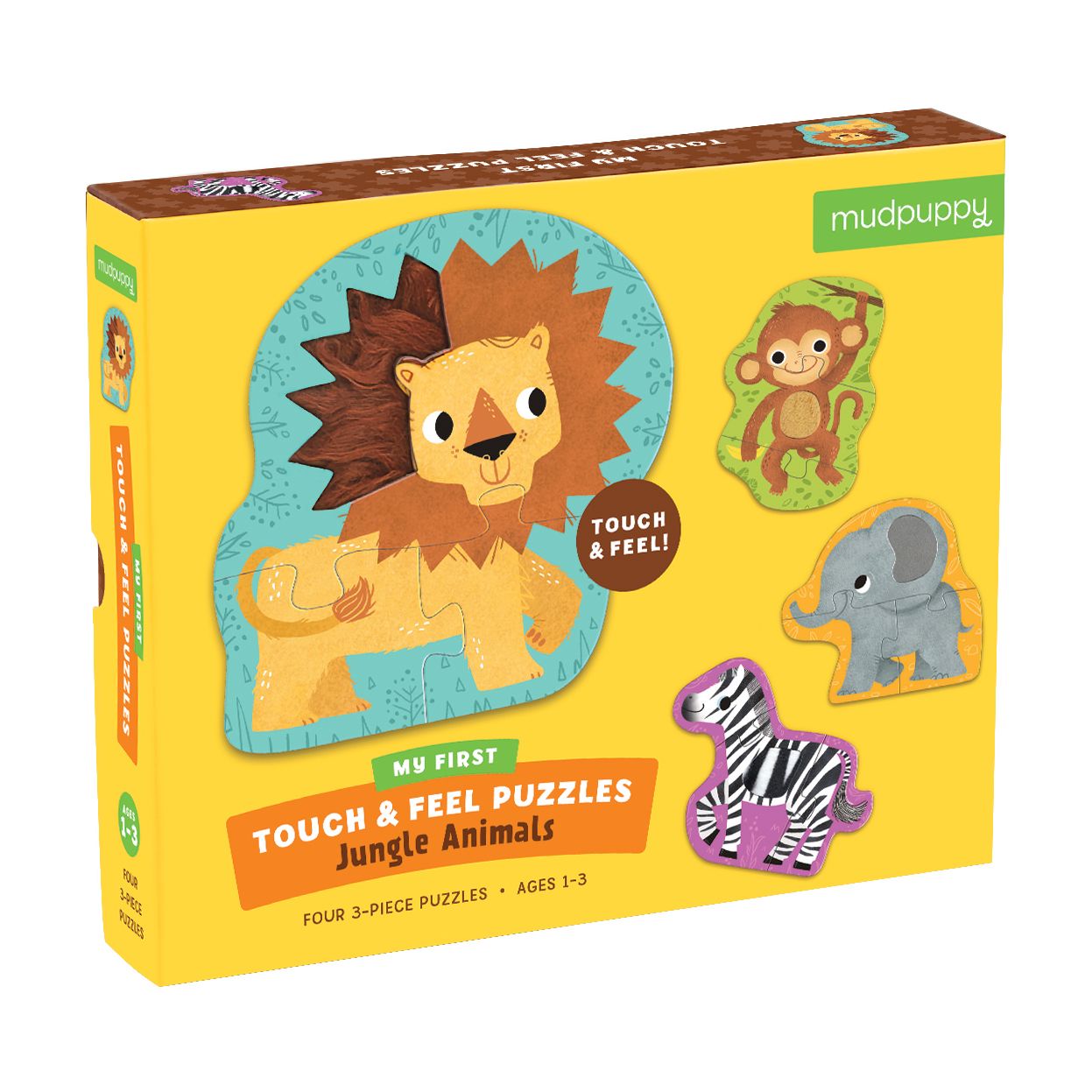 Jungle Animals My First Touch & Feel Puzzles
