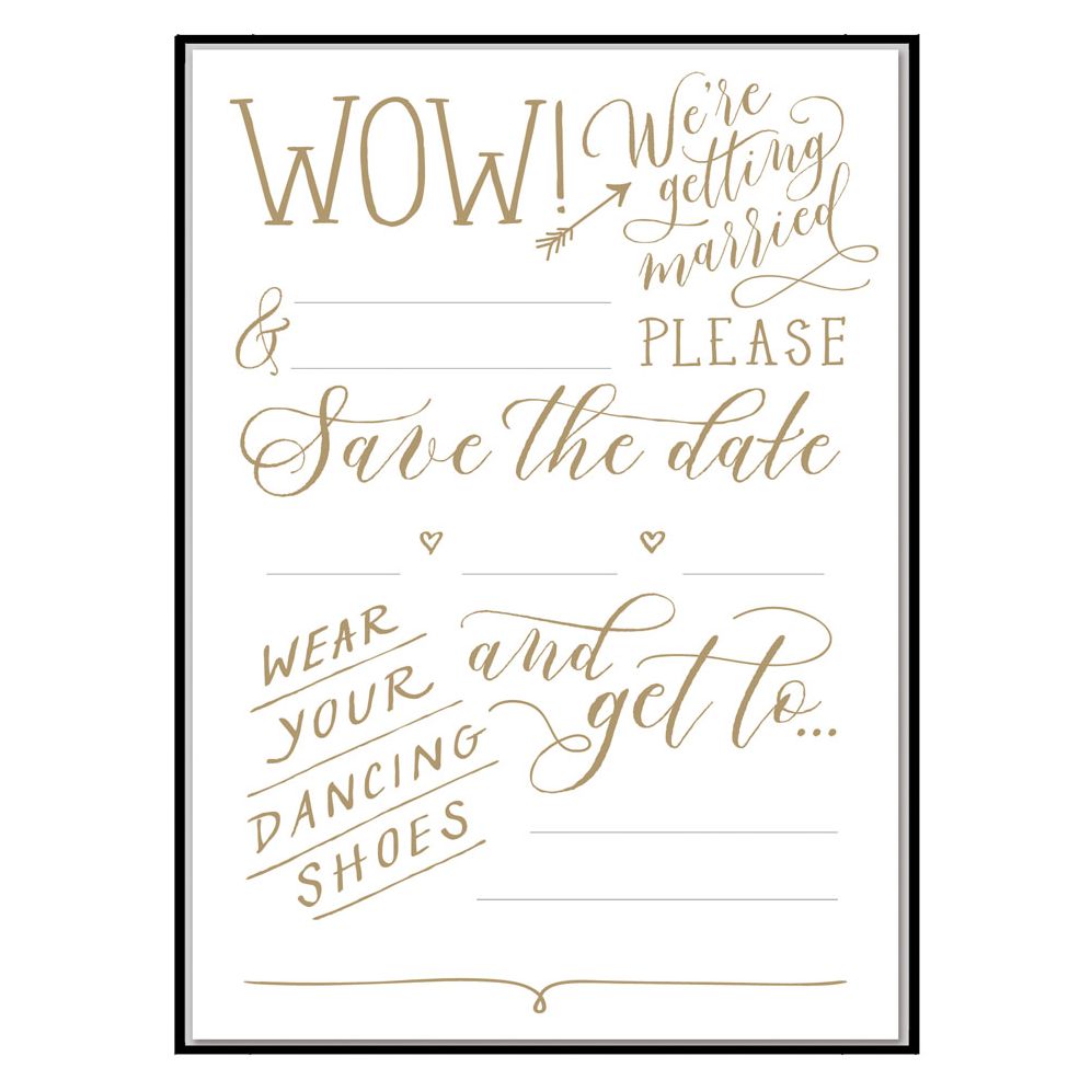 Cheree Berry Love Lettering Save the Date Notecards