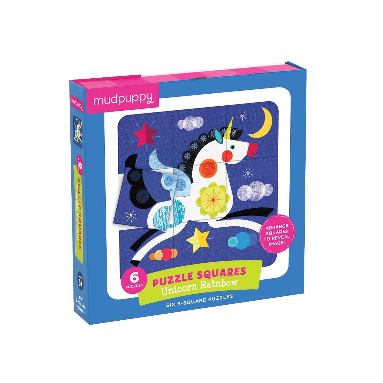 Unicorn Rainbow Puzzle Squares