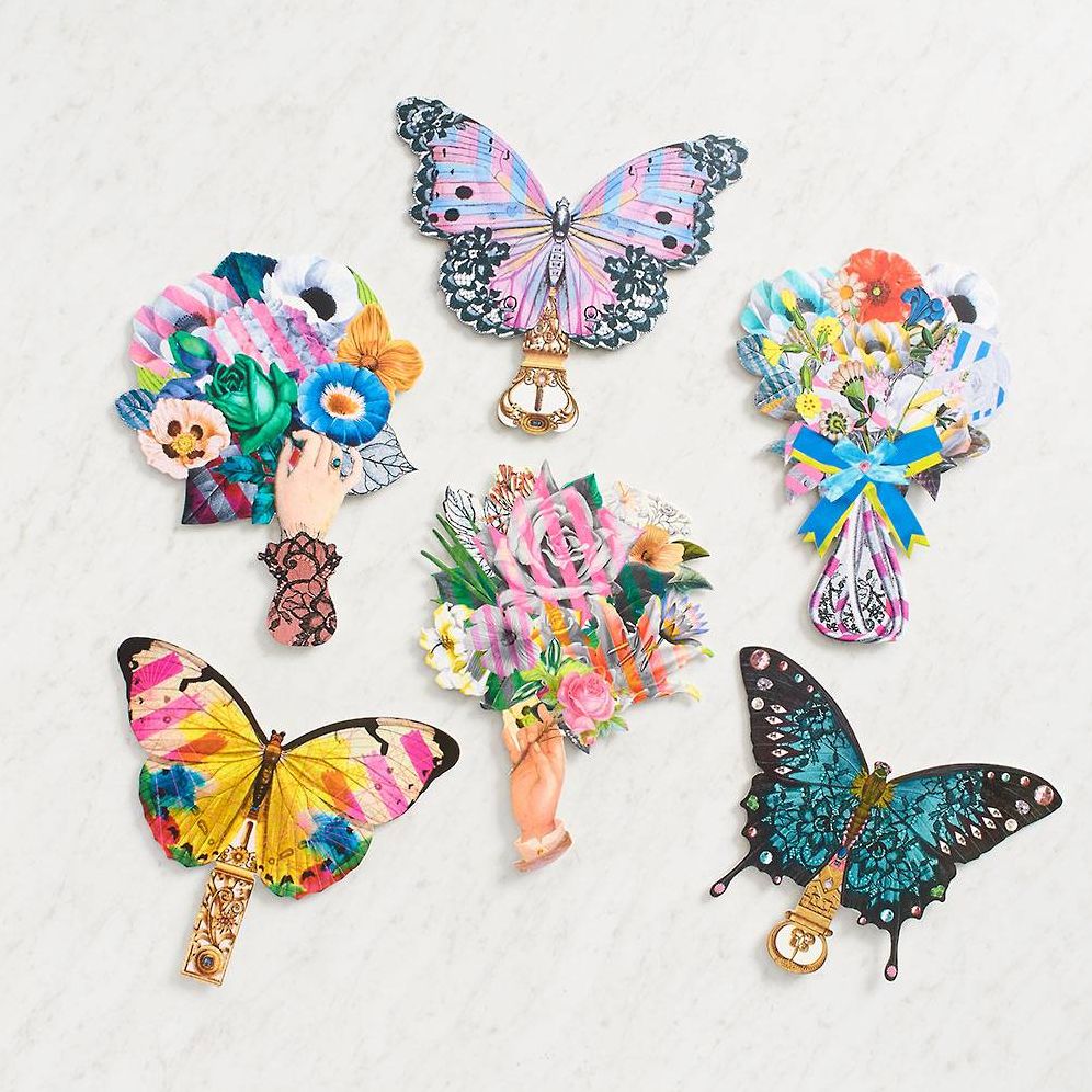 Christian Lacroix Frivolites Fan Diecut Boxed Notecards