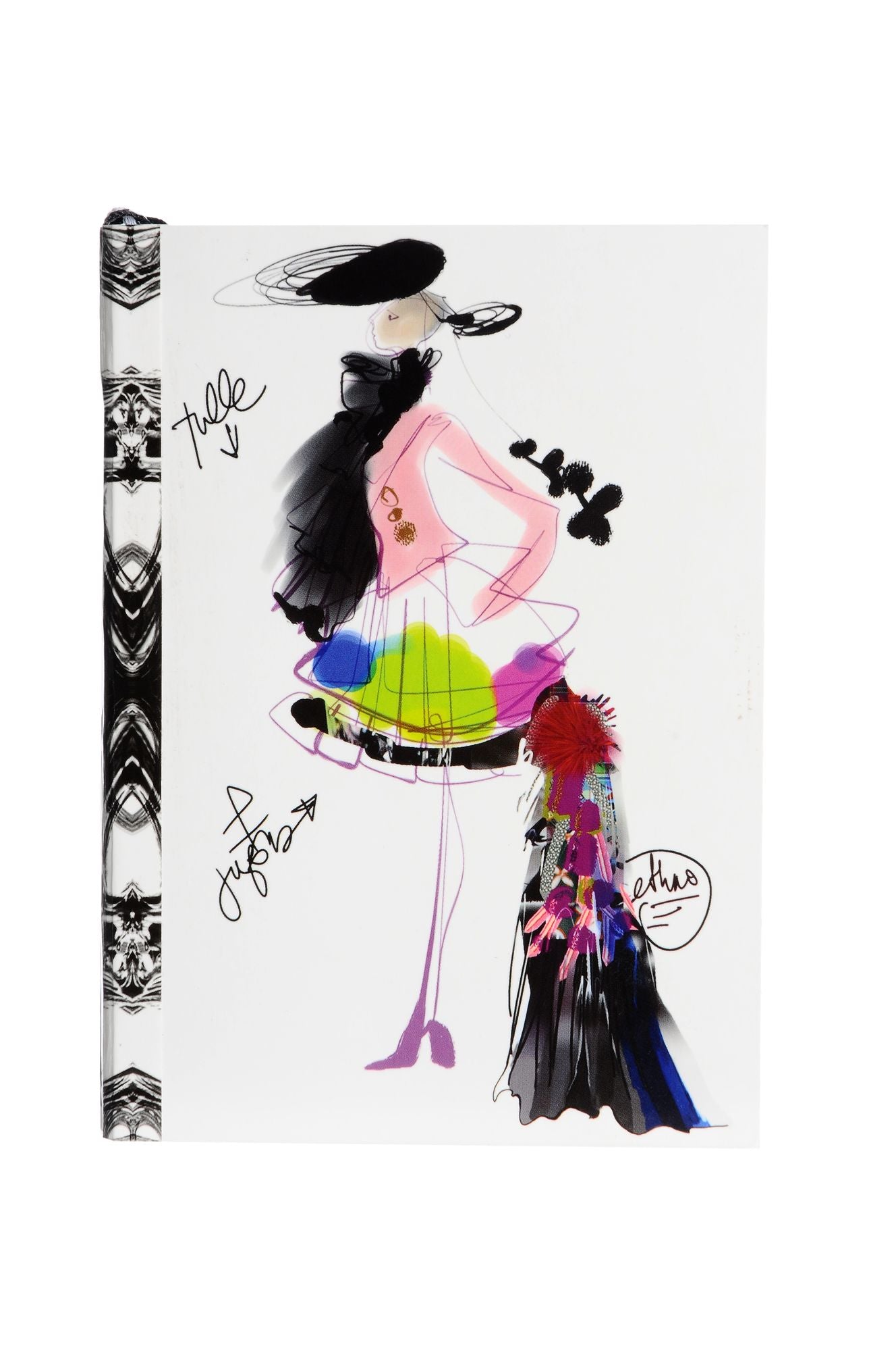 Christian LaCroix Croquis Fashion Sketch A6 6" X 4.25" Softcover Notebook