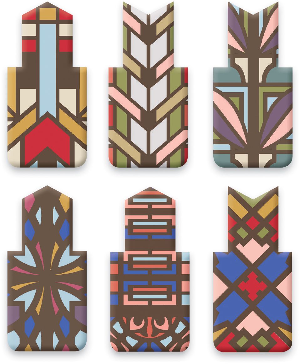 Frank Lloyd Wright Designs Magnetic Bookmark