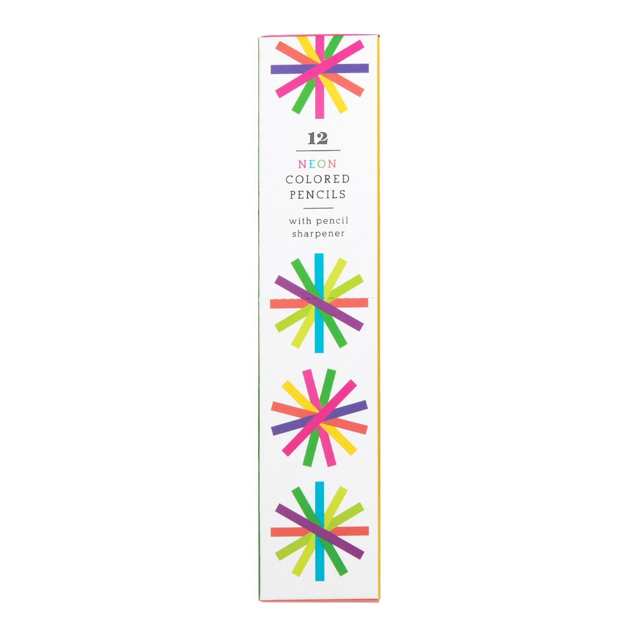 Neon Colored Pencil Set with Pencil Sharpener