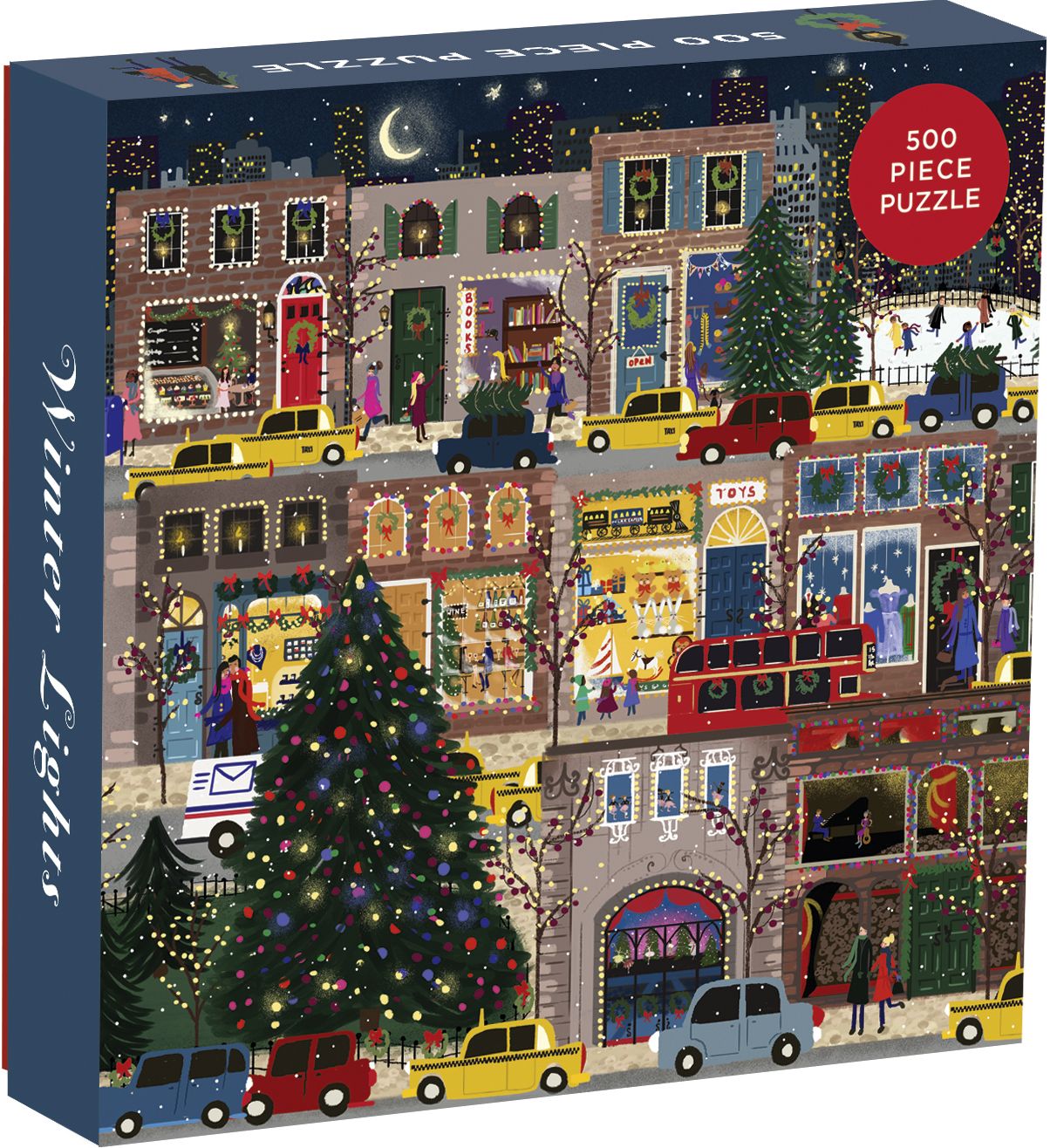 Joy Laforme Winter Lights 500 Piece Puzle
