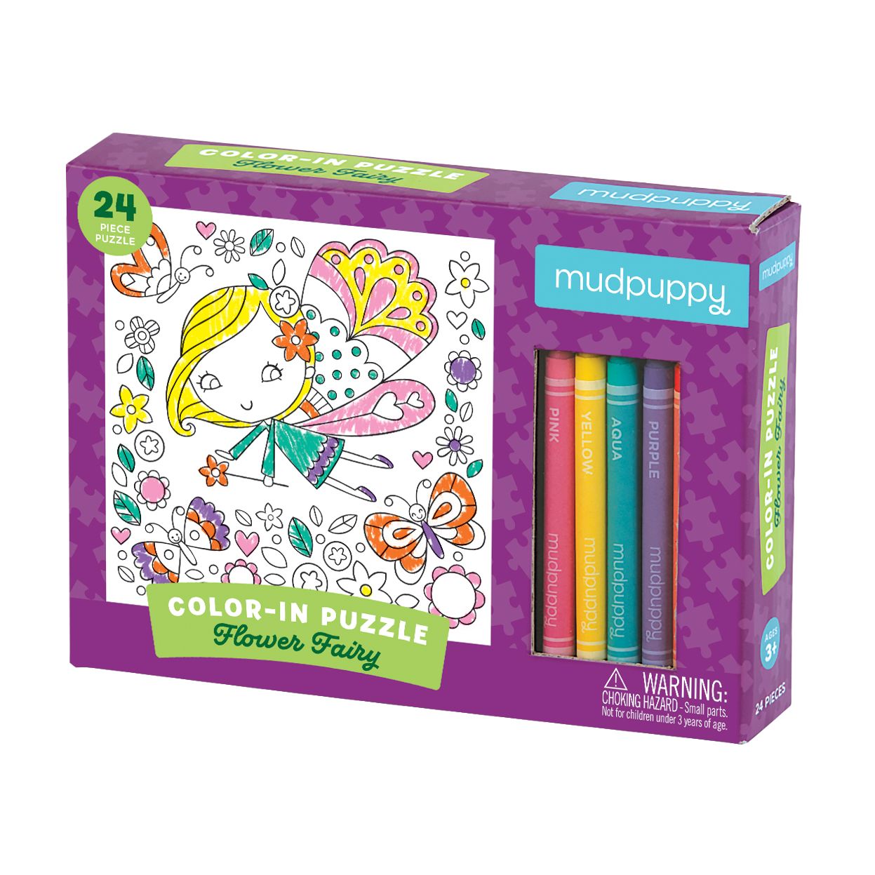 Flower Fairy Color-In Puzzle