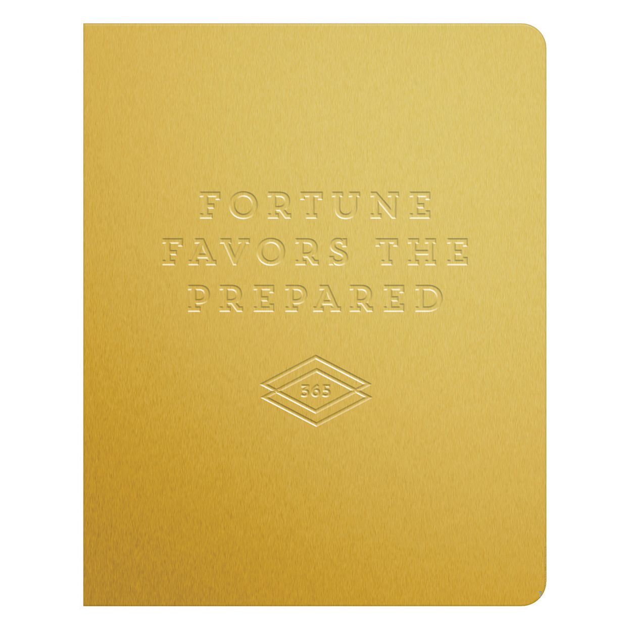 Fortune Favors The Prepared Gold Luxe Pocket Planner
