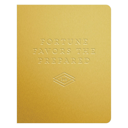Fortune Favors The Prepared Gold Luxe Pocket Planner