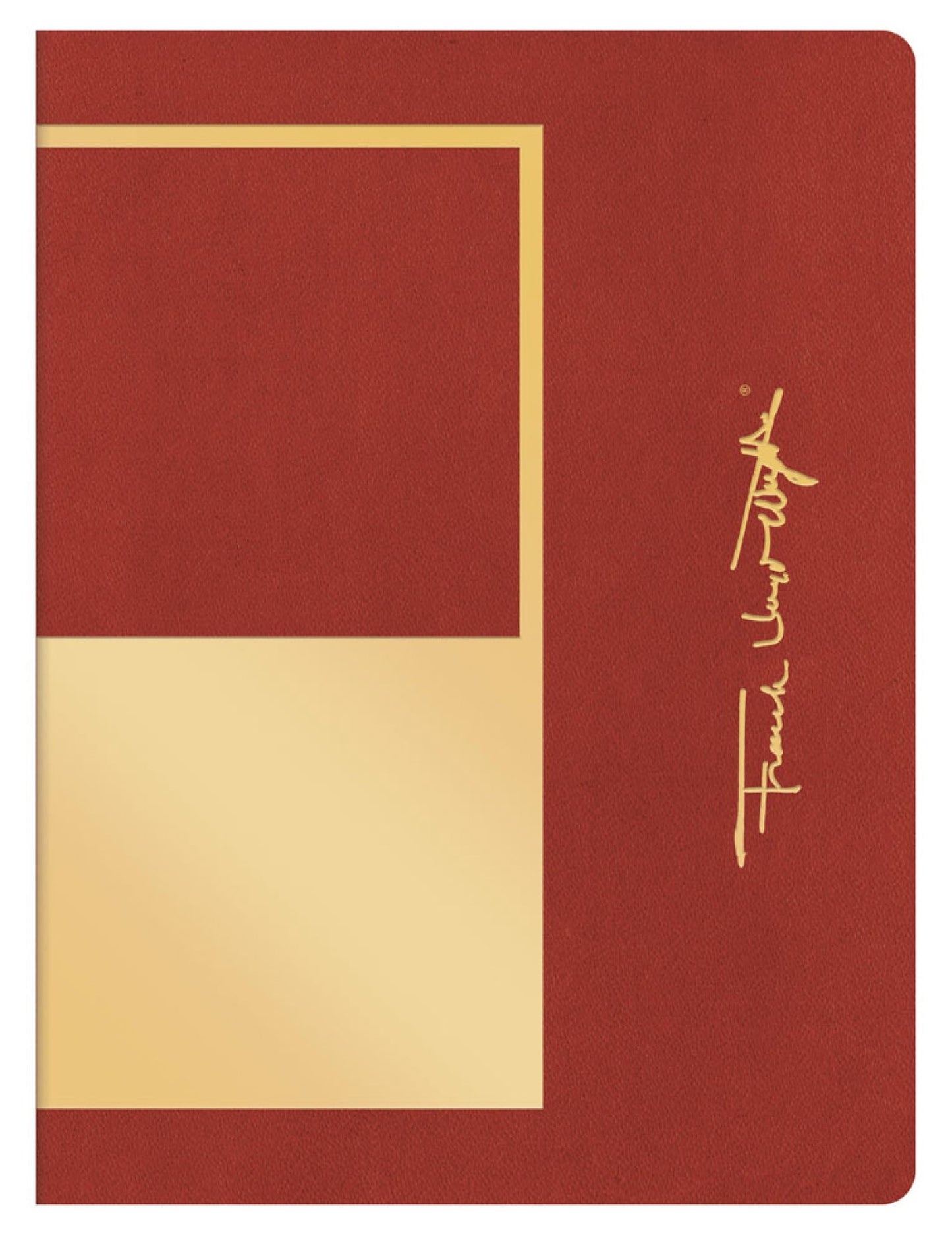 Frank Lloyd Wrightb Vegan Leather Writer's Notebook Set of 3, stitched