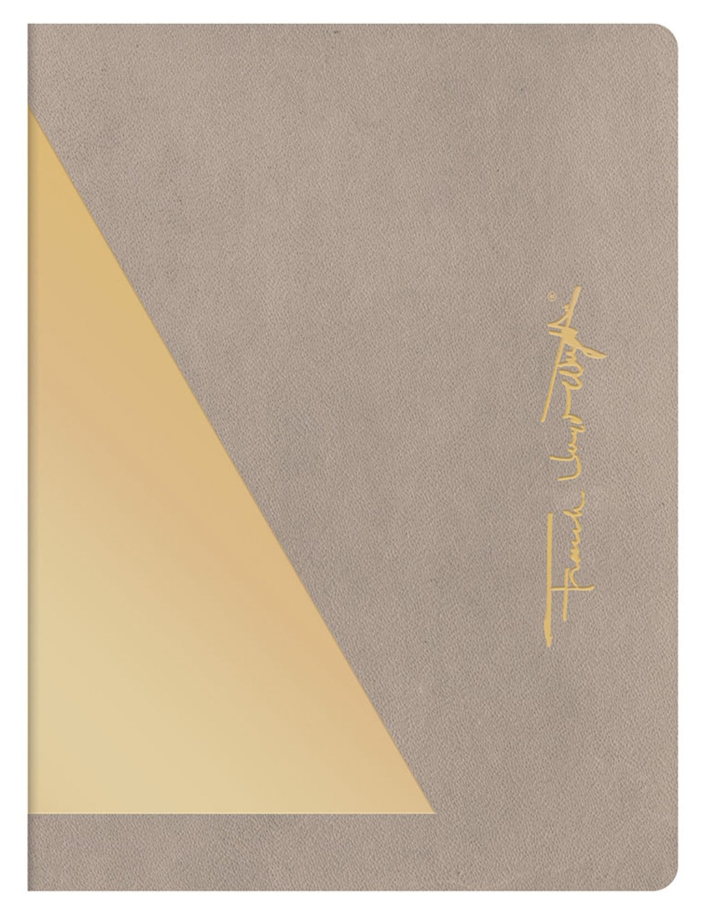 Frank Lloyd Wrightb Vegan Leather Writer's Notebook Set of 3, stitched