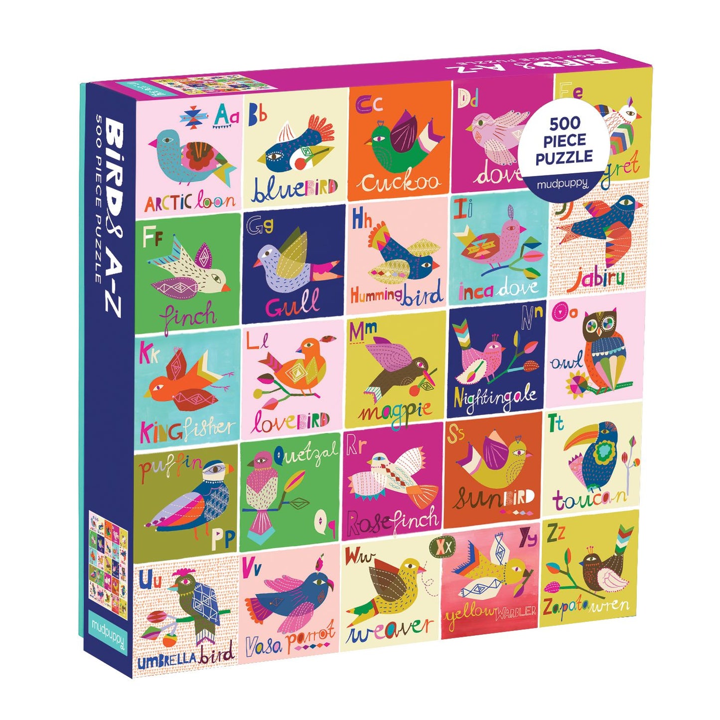 Birds A to Z 500 Pc Puzzle