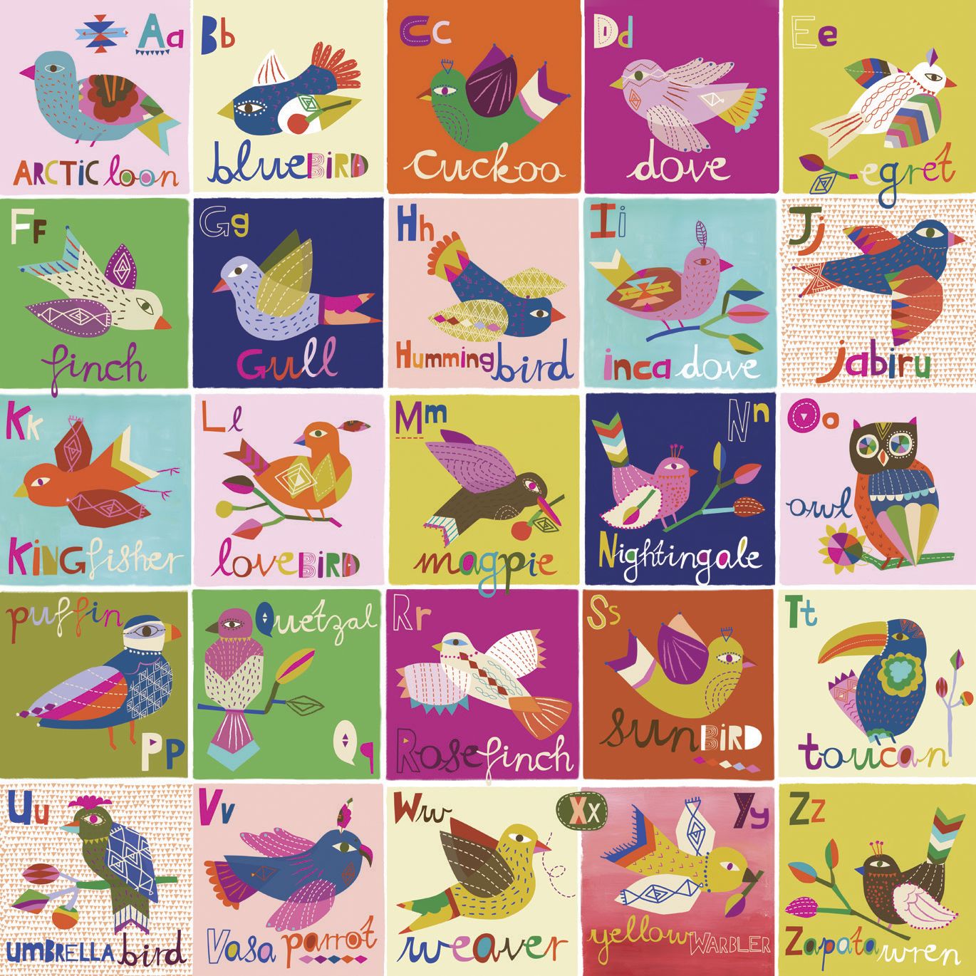 Birds A to Z 500 Pc Puzzle