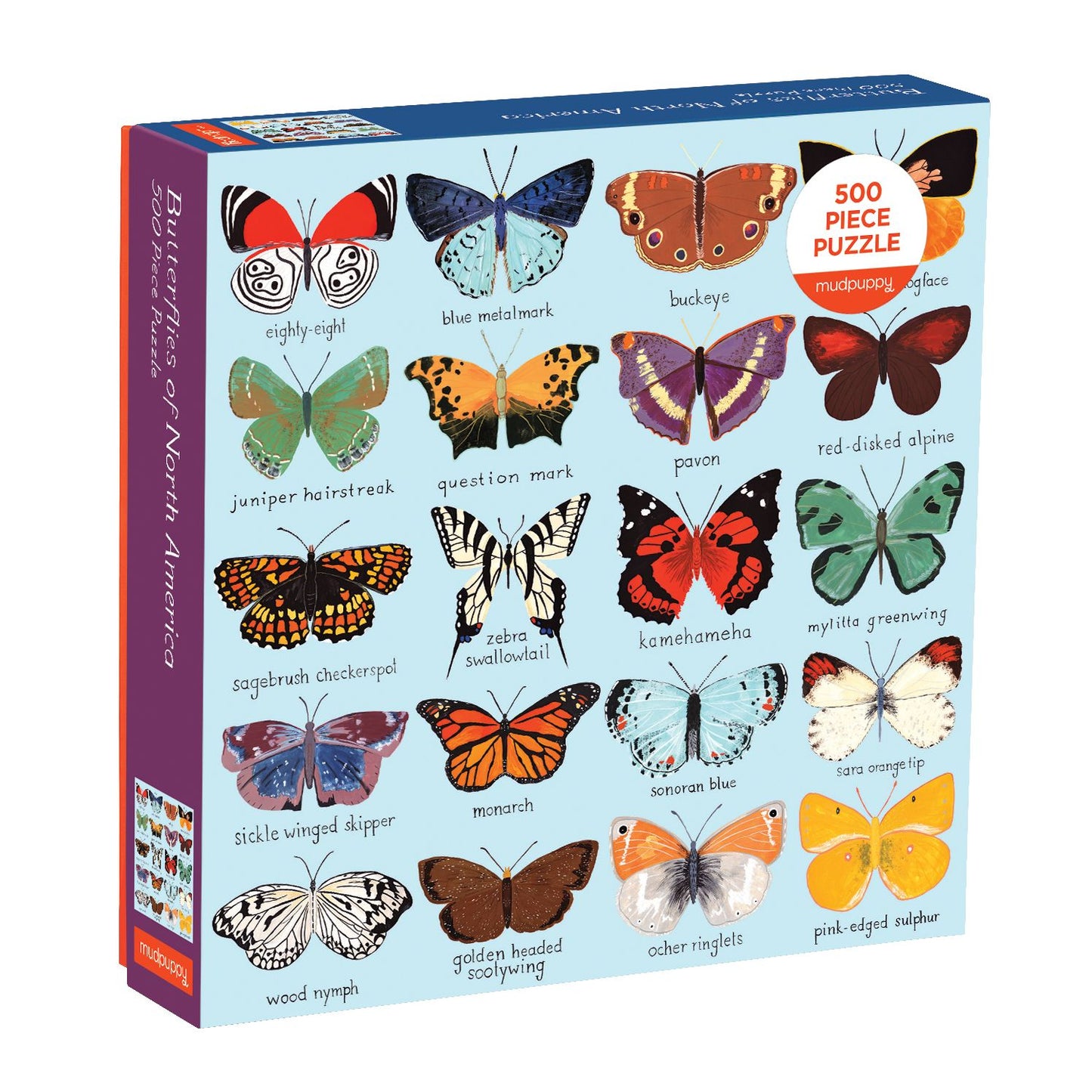 Butterflies of North America 500 Pc Puzzle