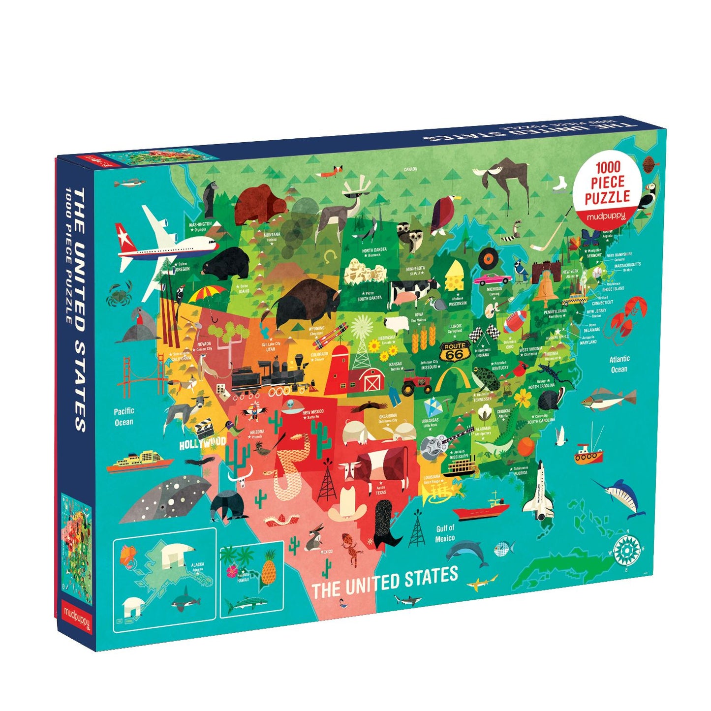 Map of the United States 1000 Pc Puzzle