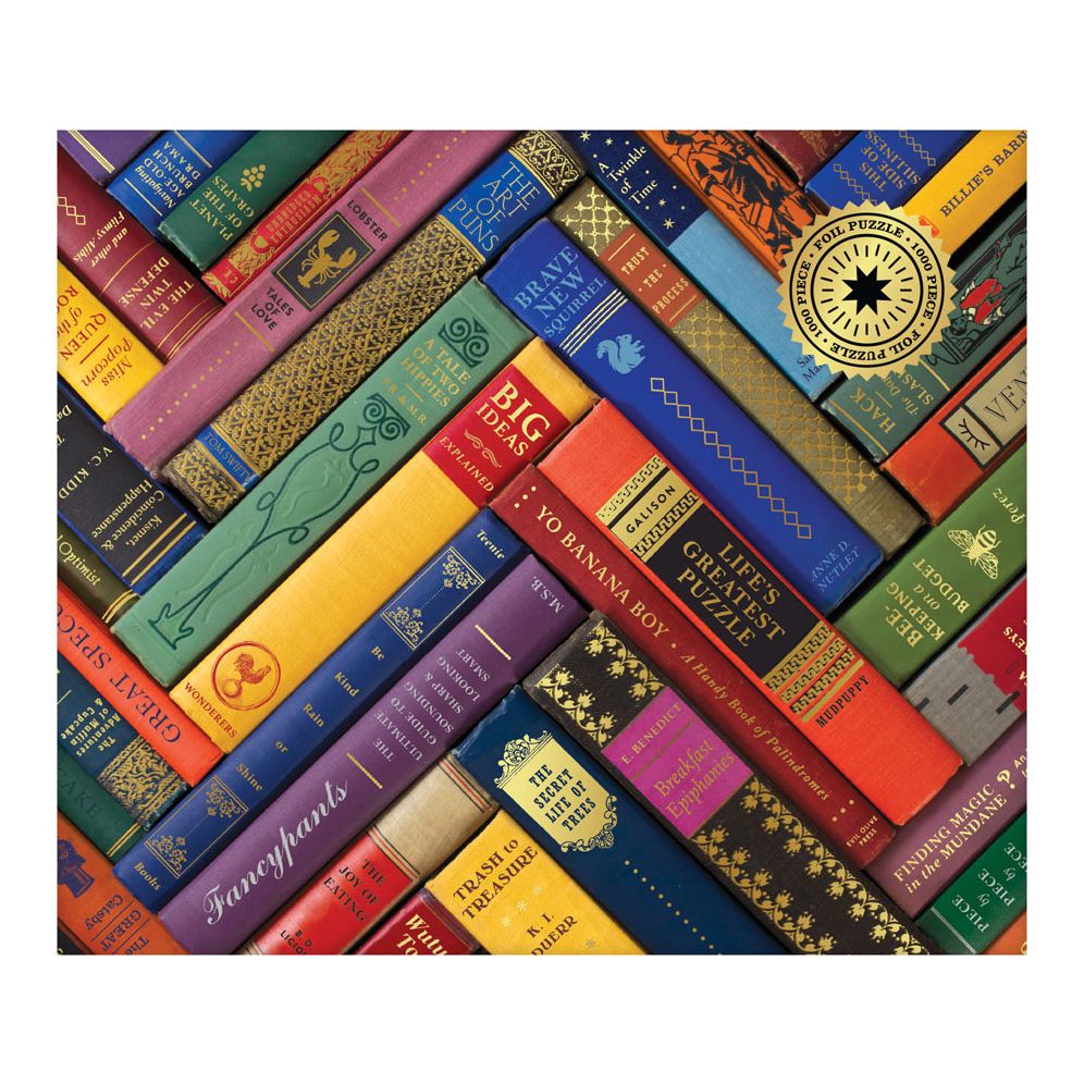 Vintage Library 1000 Pc Foil Puzzle