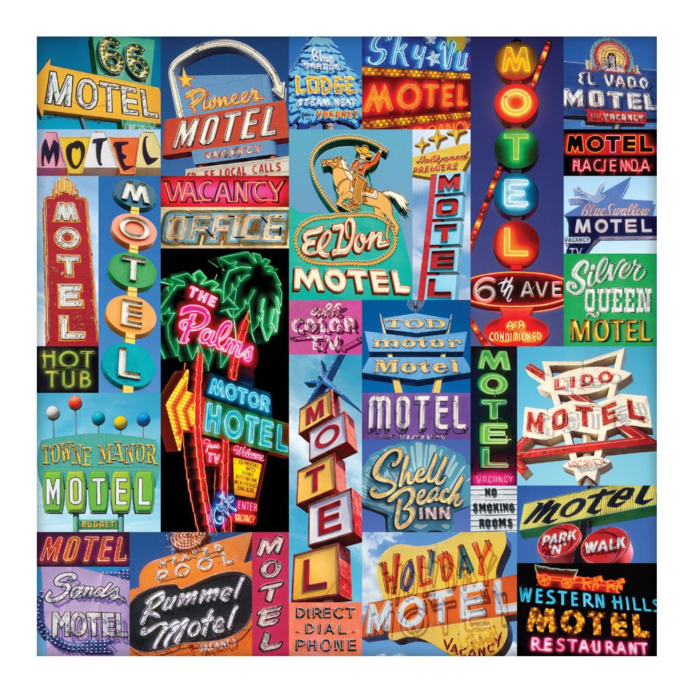 Motel Signs 500 Pc Puzzle