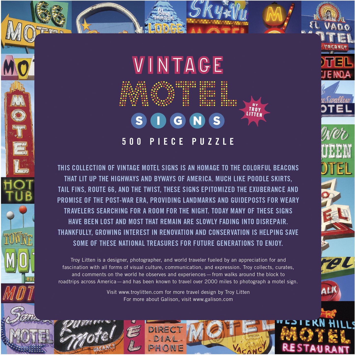 Motel Signs 500 Pc Puzzle