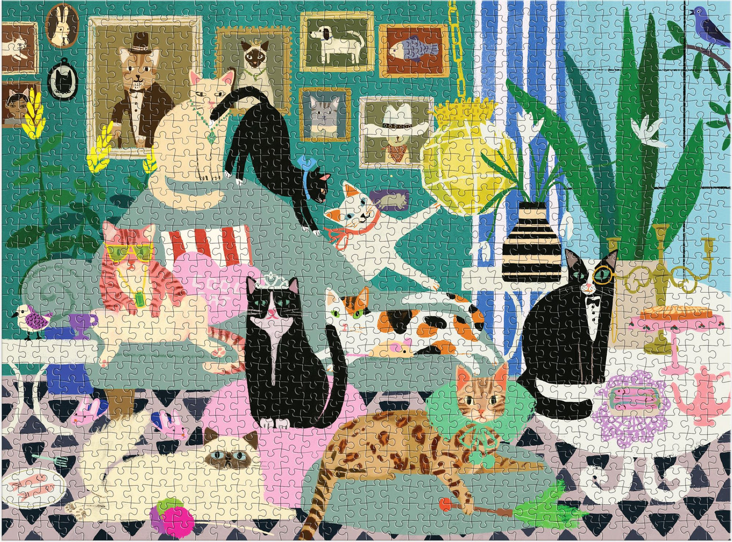 Glamour Cats 1000 Piece Puzzle
