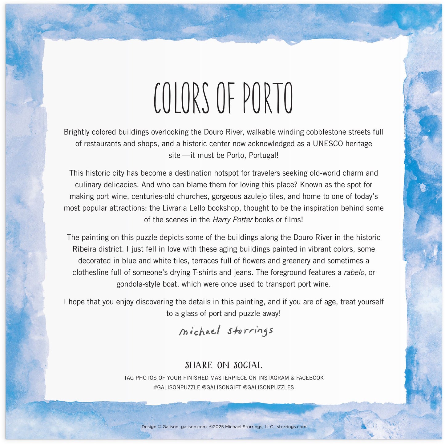 Michael Storrings Summer in Portugal 500 Piece Puzzle