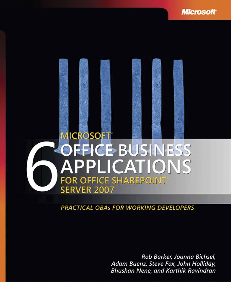 6 Microsoft Office Business Applications for Office SharePoint Server 2007
