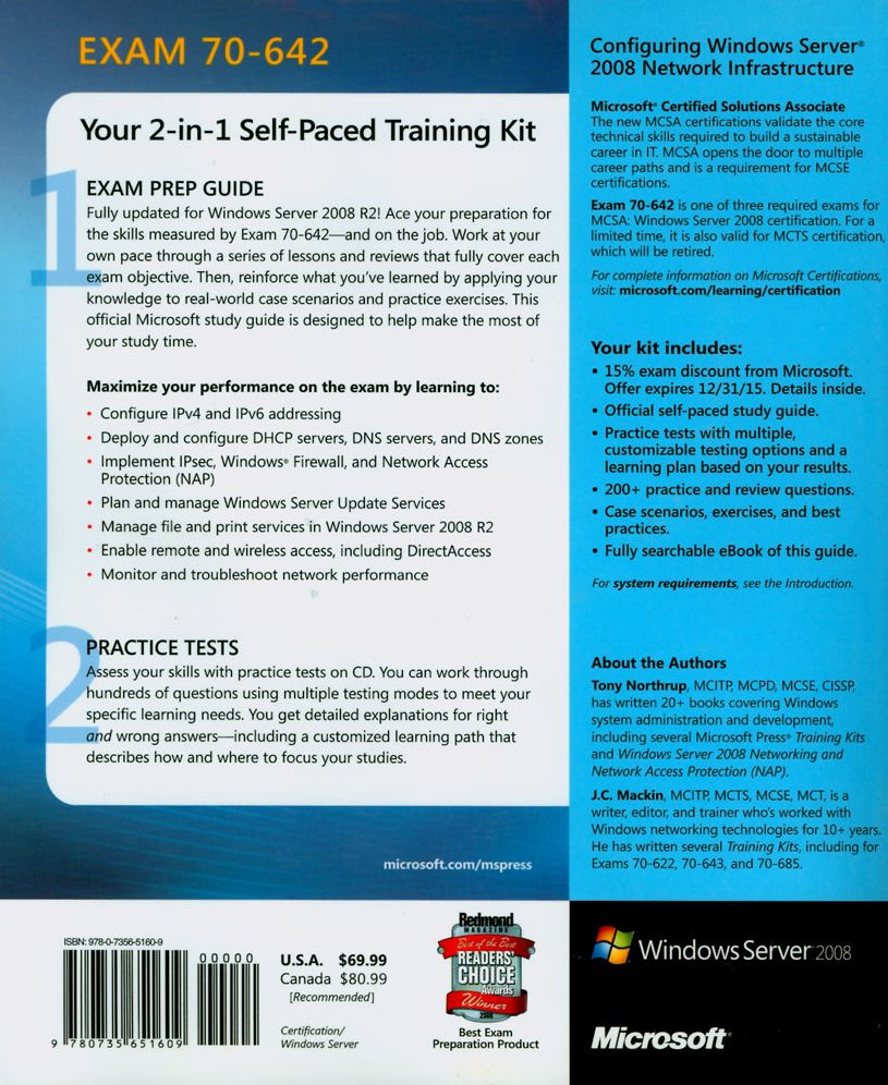 Self-Paced Training Kit (Exam 70-642) Configuring Windows Server 2008 Network Infrastructure (MCTS)