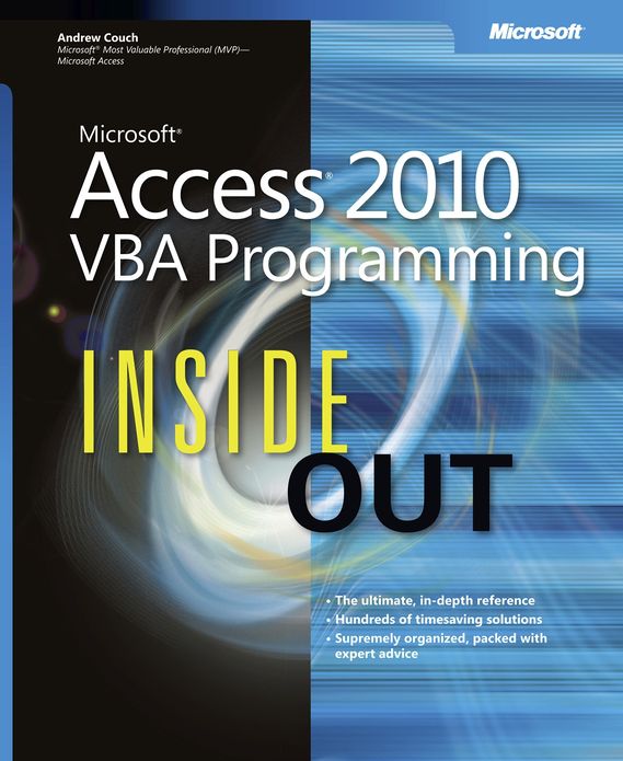 Microsoft Access 2010 VBA Programming Inside Out