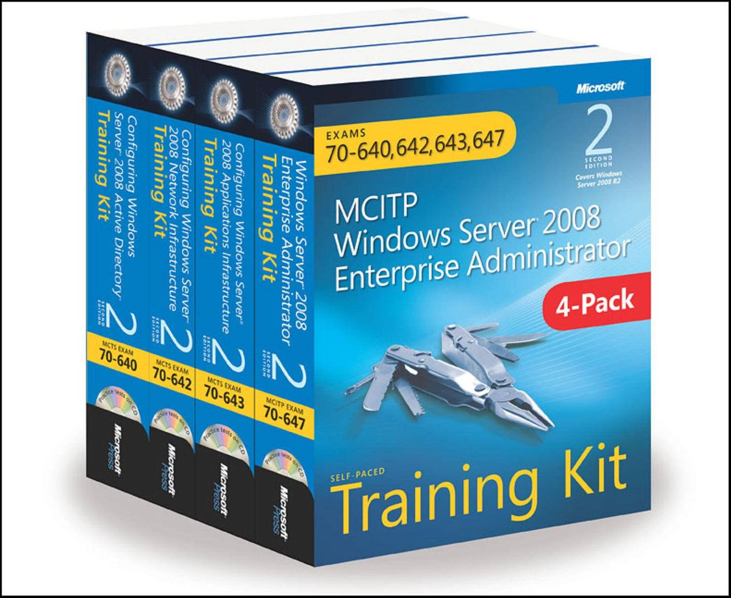 MCITP Windows Server 2008 Enterprise Administrator: Training Kit 4-Pack (2nd Edition): Exams 70-640, 70-642, 70-643, 70-647