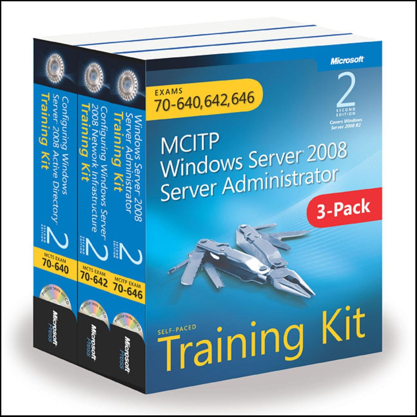 MCITP Windows Server 2008 Server Administrator: Training Kit 3-Pack: Exams 70-640, 70-642, 70-646