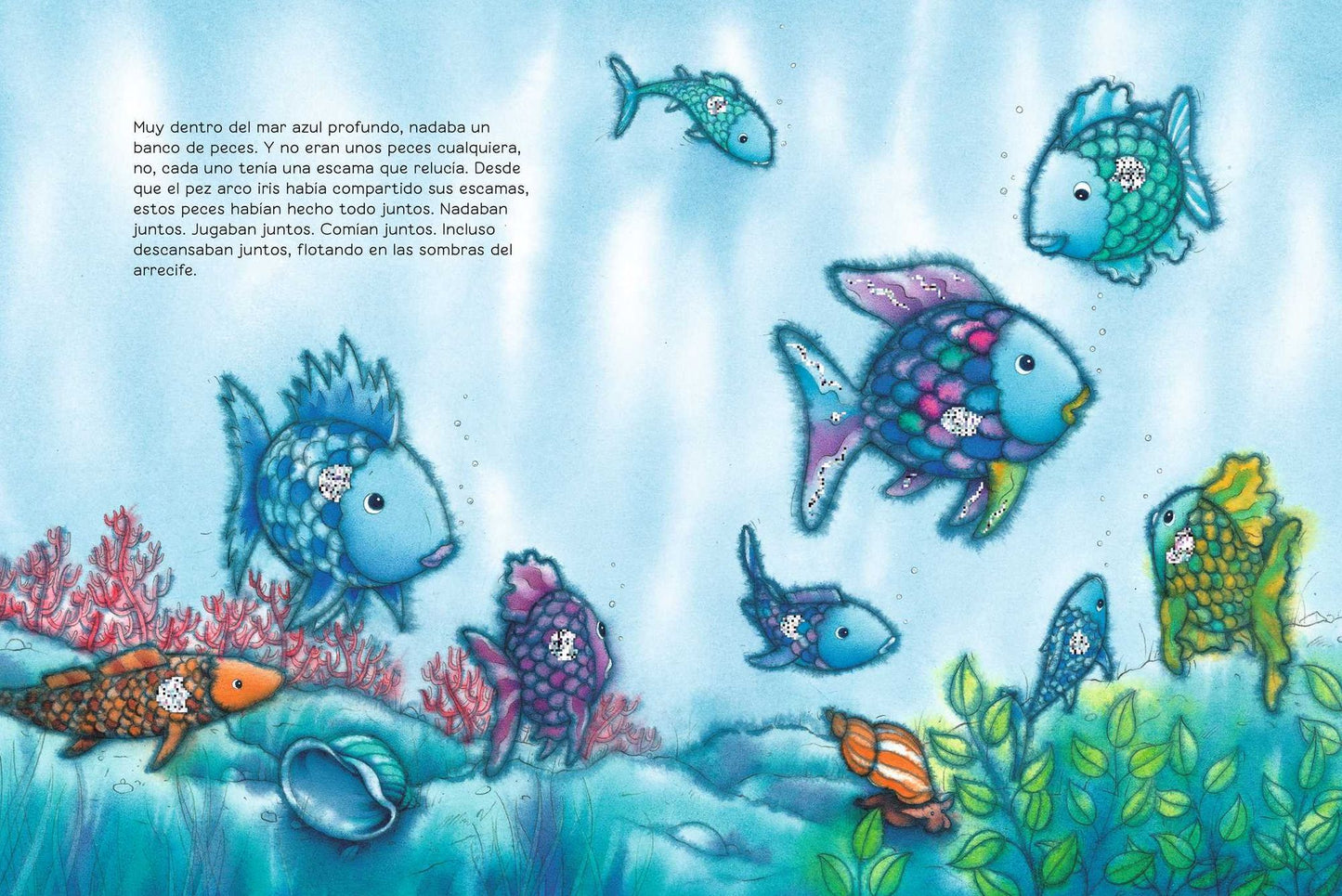 ï¿½El Pez Arco Iris al rescate!: (Spanish Edition)