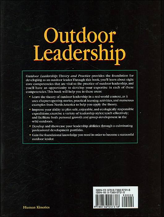 Outdoor Leadership: Theory and Practice