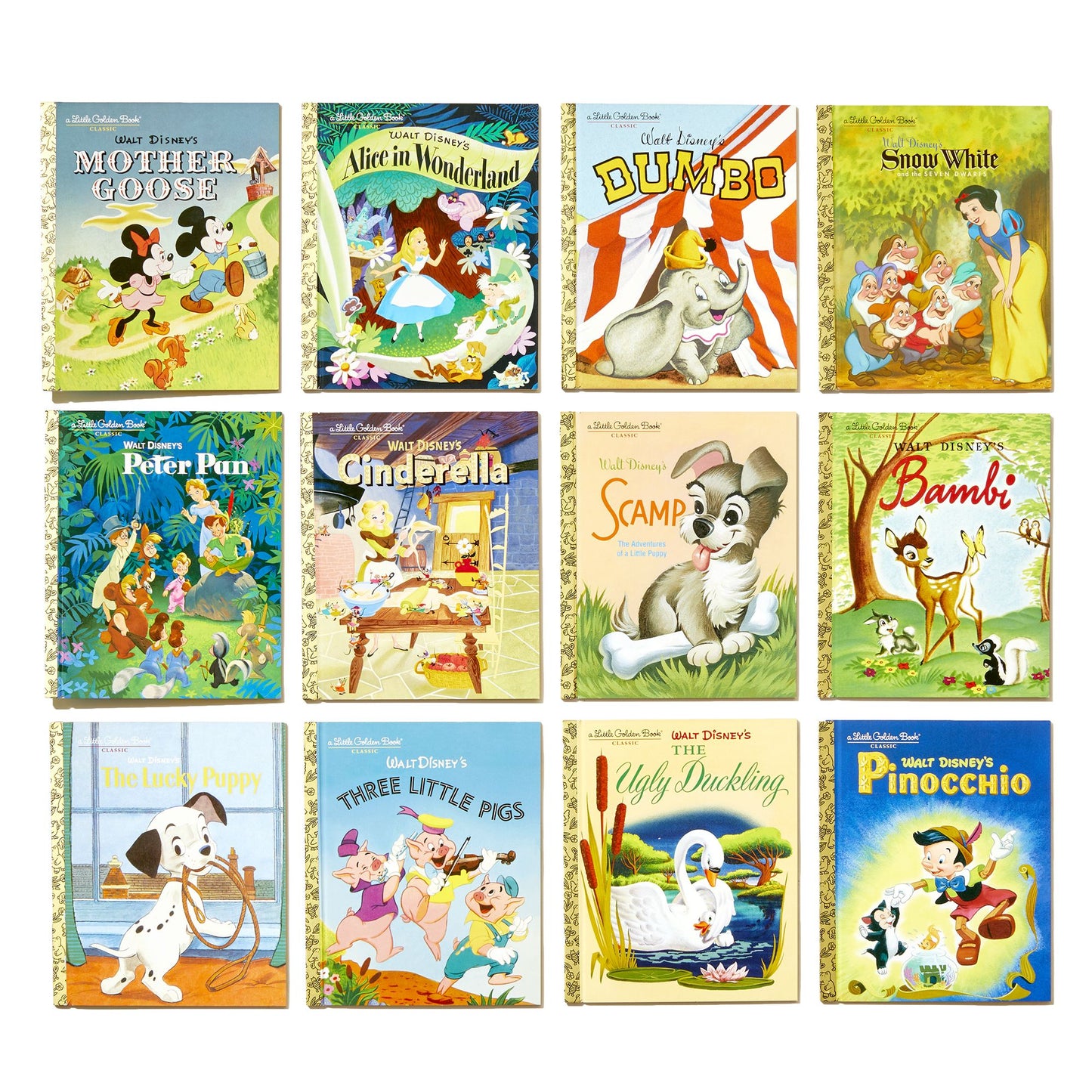 12 Beloved Disney Classic Little Golden Books (Disney Classic)