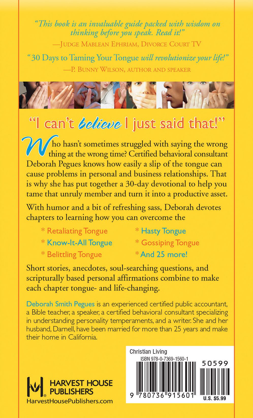 30 Days to Taming Your Tongue: What You Say (and Don't Say) Will Improve Your Relationships