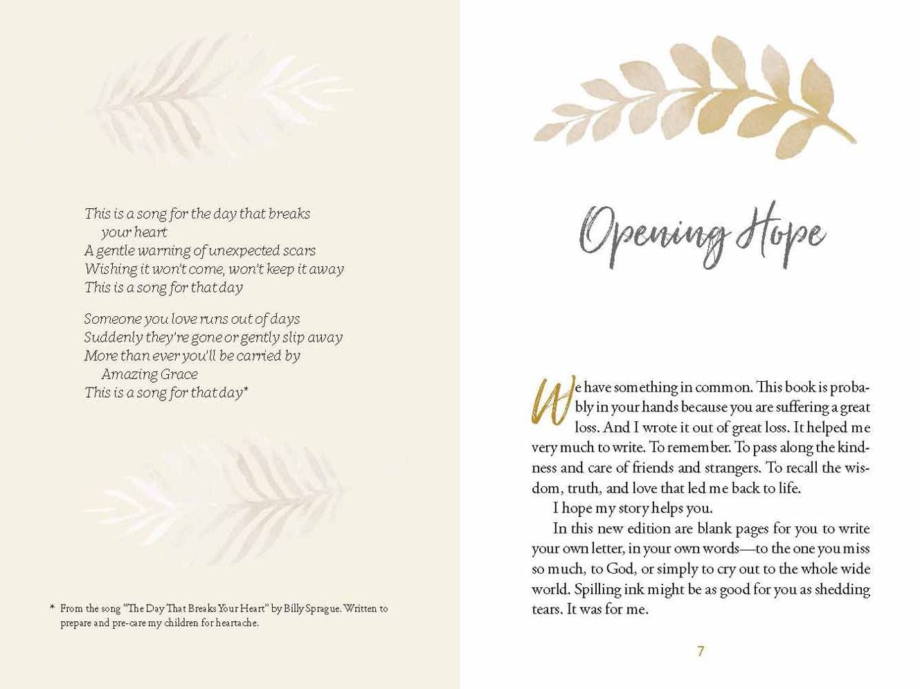 Letter to a Grieving Heart (hardcover edition)