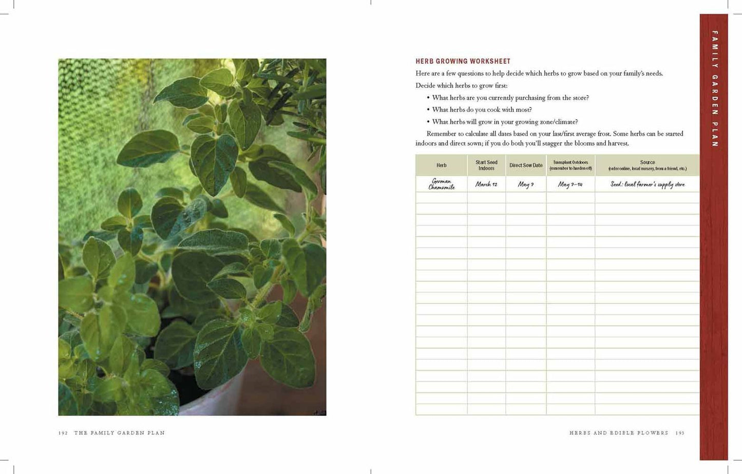 The Family Garden Plan : Grow a Year's Worth of Sustainable and Healthy Food