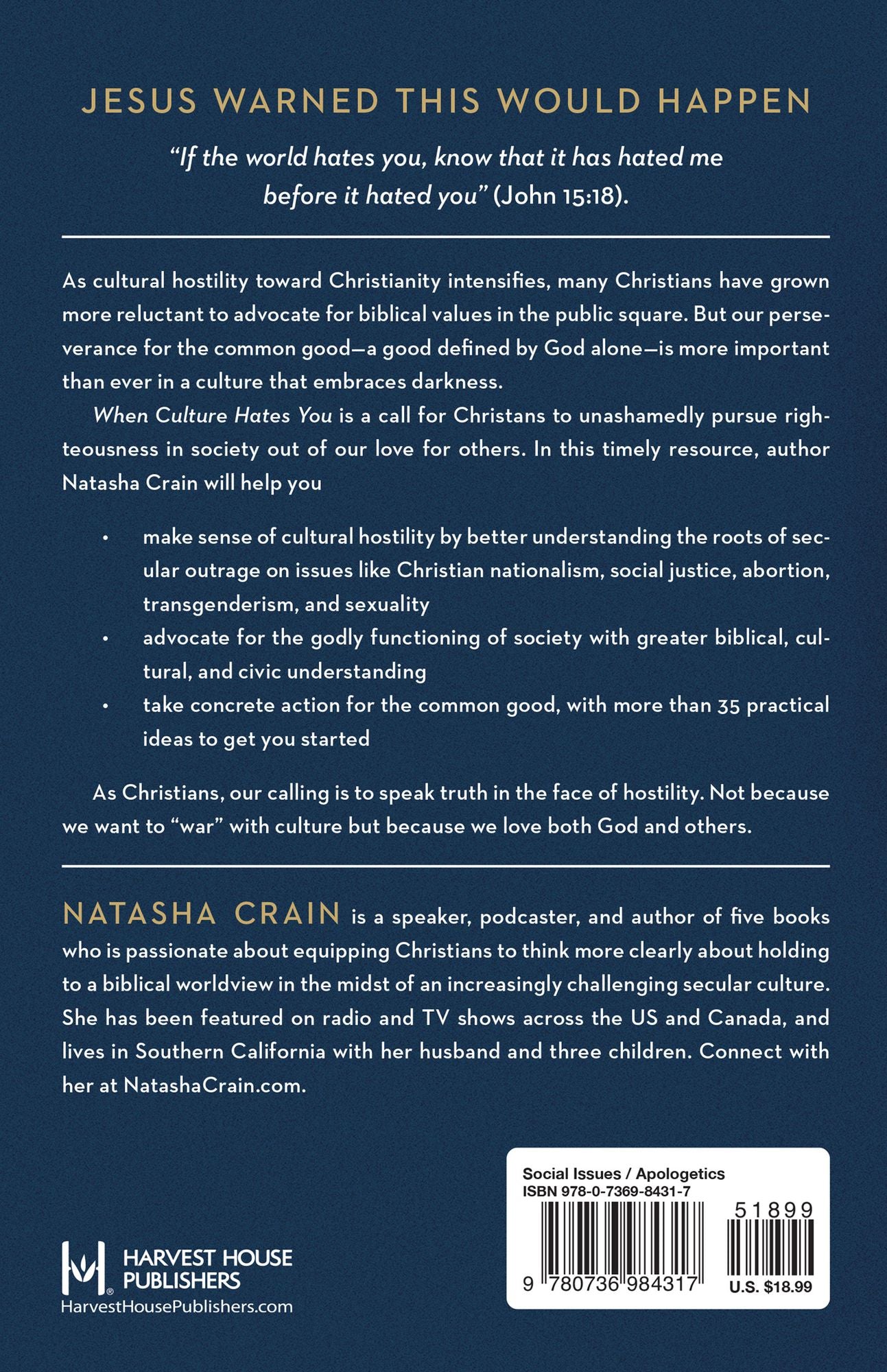 When Culture Hates You: Persevering for the Common Good as Christians in a Hostile Public Square