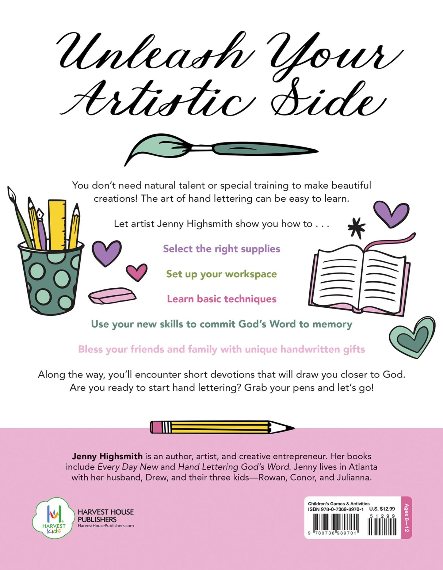 Hand Lettering God's Word for Girls: Learn to Write Bible Verses in Your Own Special Way