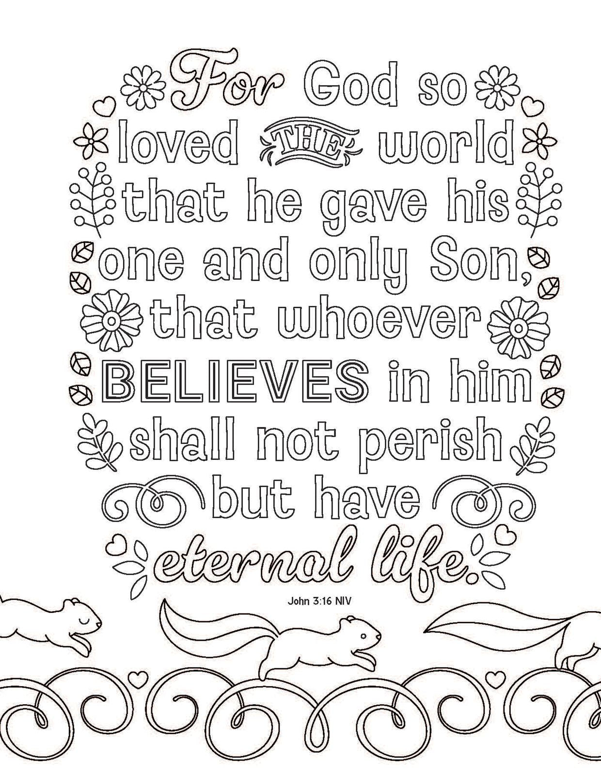 Color the Bible for Girls: Pages and Pages of Favorite Bible Verses to Color!