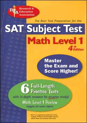 SAT Math Level 1 (REA) -- The Best Test Prep for the SATSubject TestI