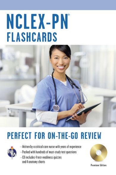 NCLEX-PN Interactive Flashcards w/ CD-ROM (REA)
